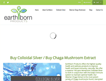 Tablet Screenshot of earthbornproducts.com